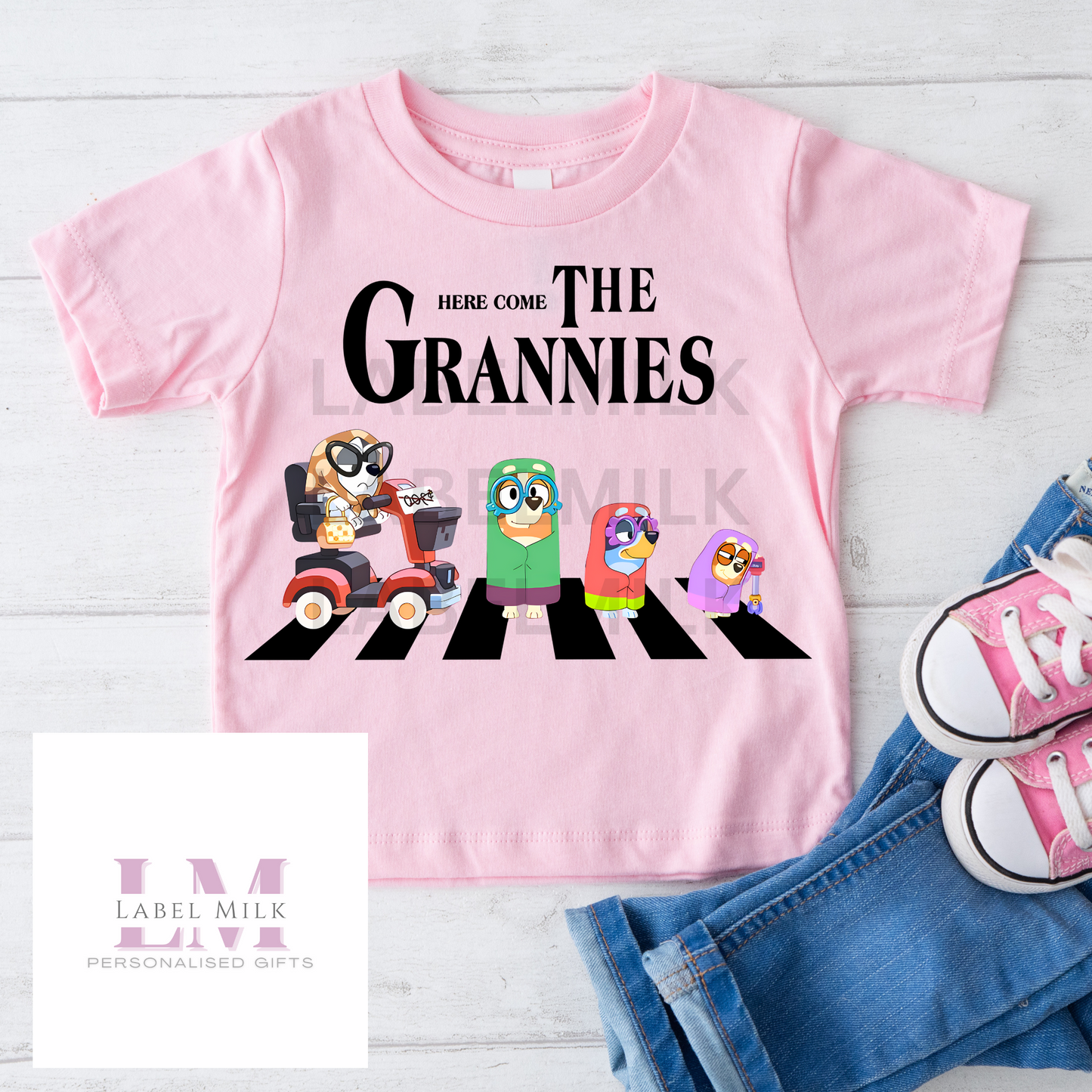 Pink Bluey T-Shirt Kids - All Designs