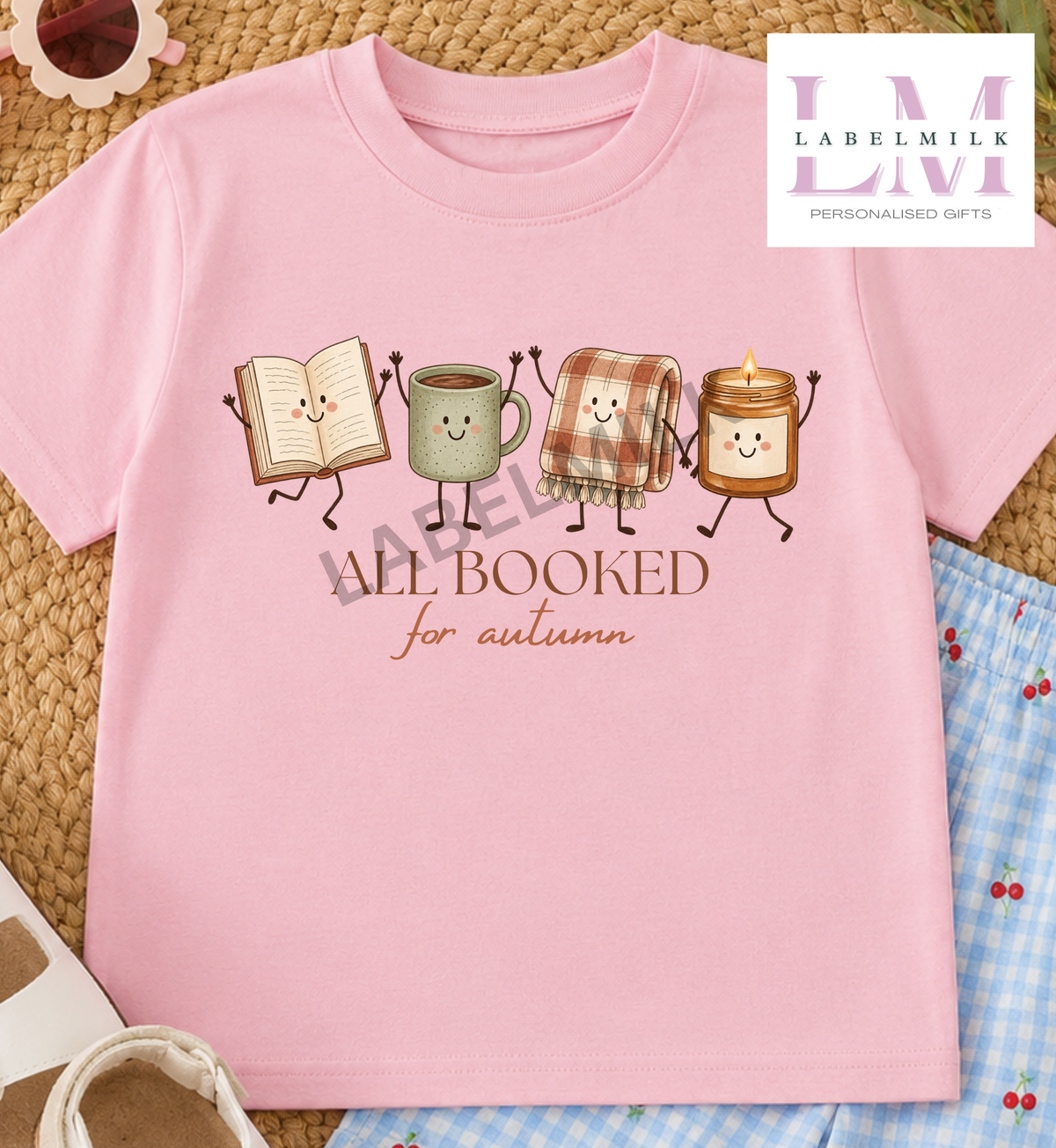 All Booked For Autumn - Kids T-Shirt - Book Lovers Top