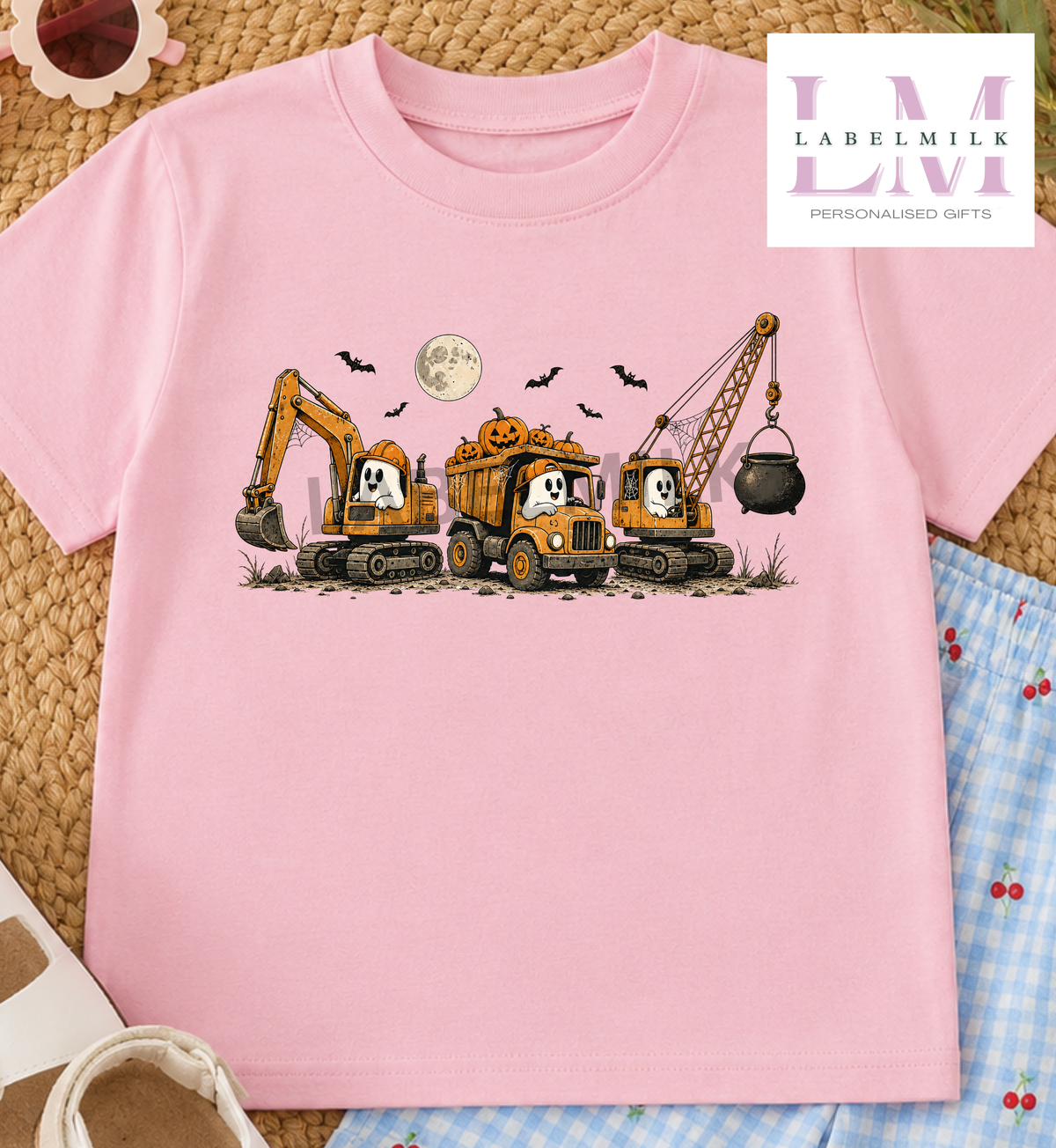 Halloween Diggers - Kids Diggers & Ghosts T-Shirt