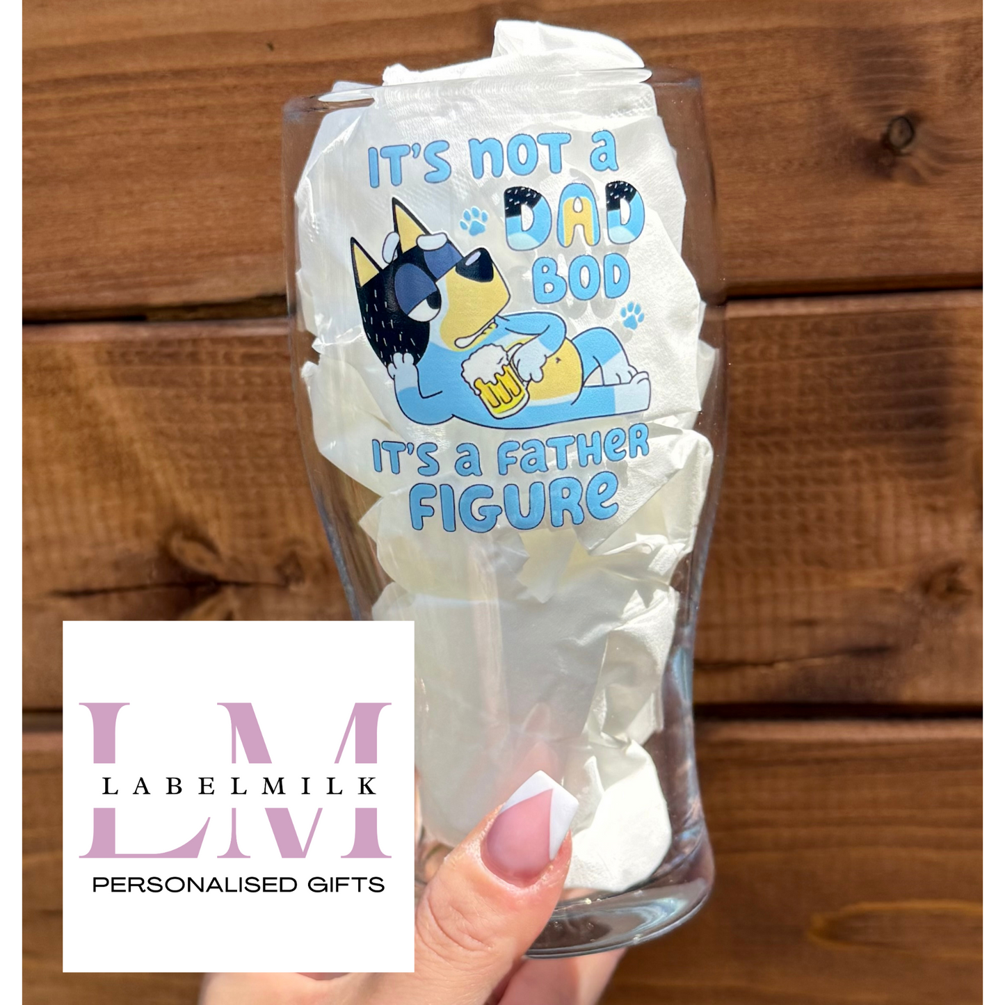 Blue Dog - Father Figure Pint Glass