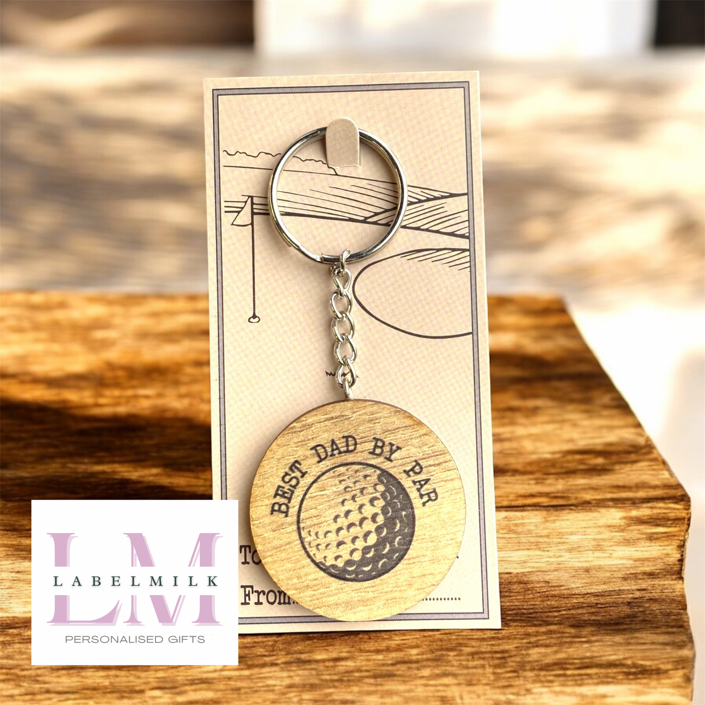 Golf Dad Keyring