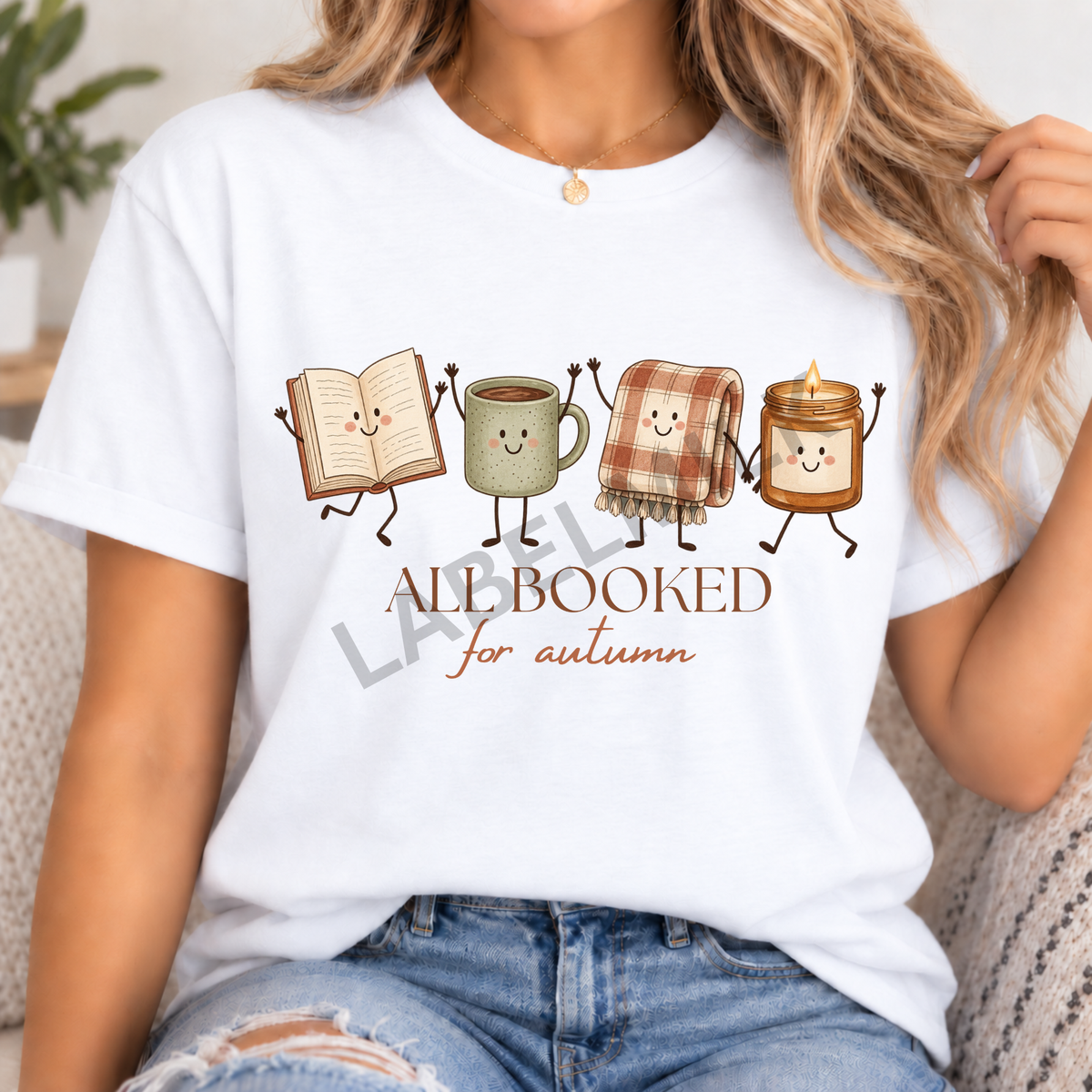 All Booked For Autumn - Adults Book Lover T-Shirt