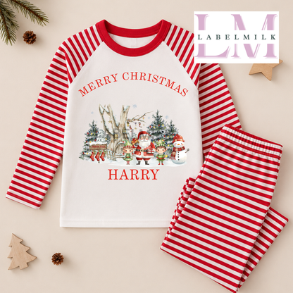 Personalised Christmas Pyjamas - Kids Christmas Pyjamas