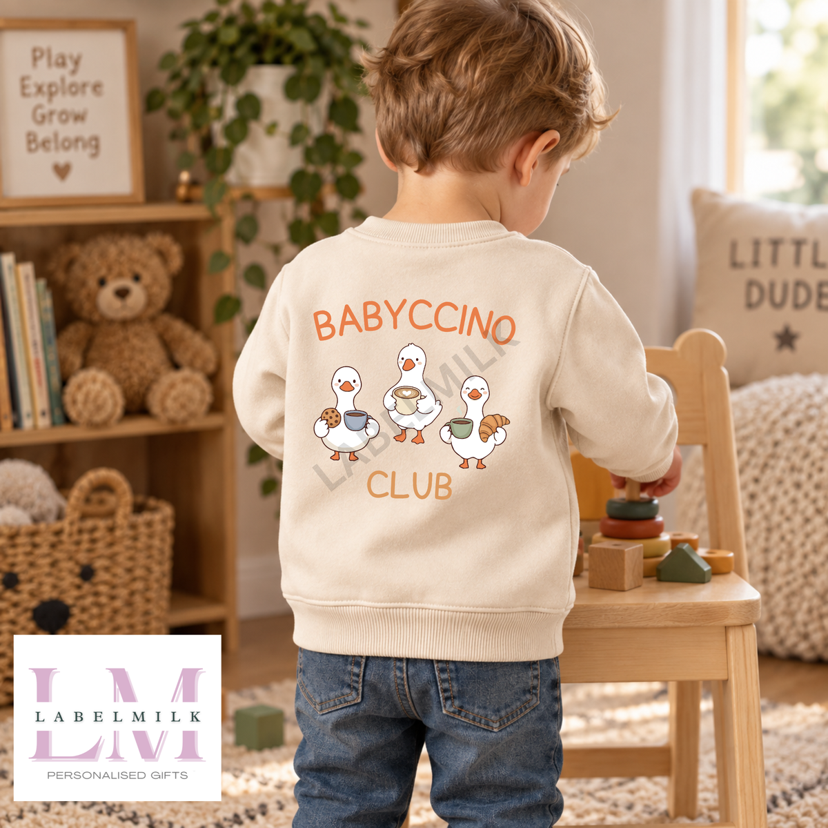 Babyccino Club Sweatshirt - Kids Coffee Jumper