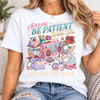 Retro 1900s T-Shirt - Funny Adult T-Shirt Y2K