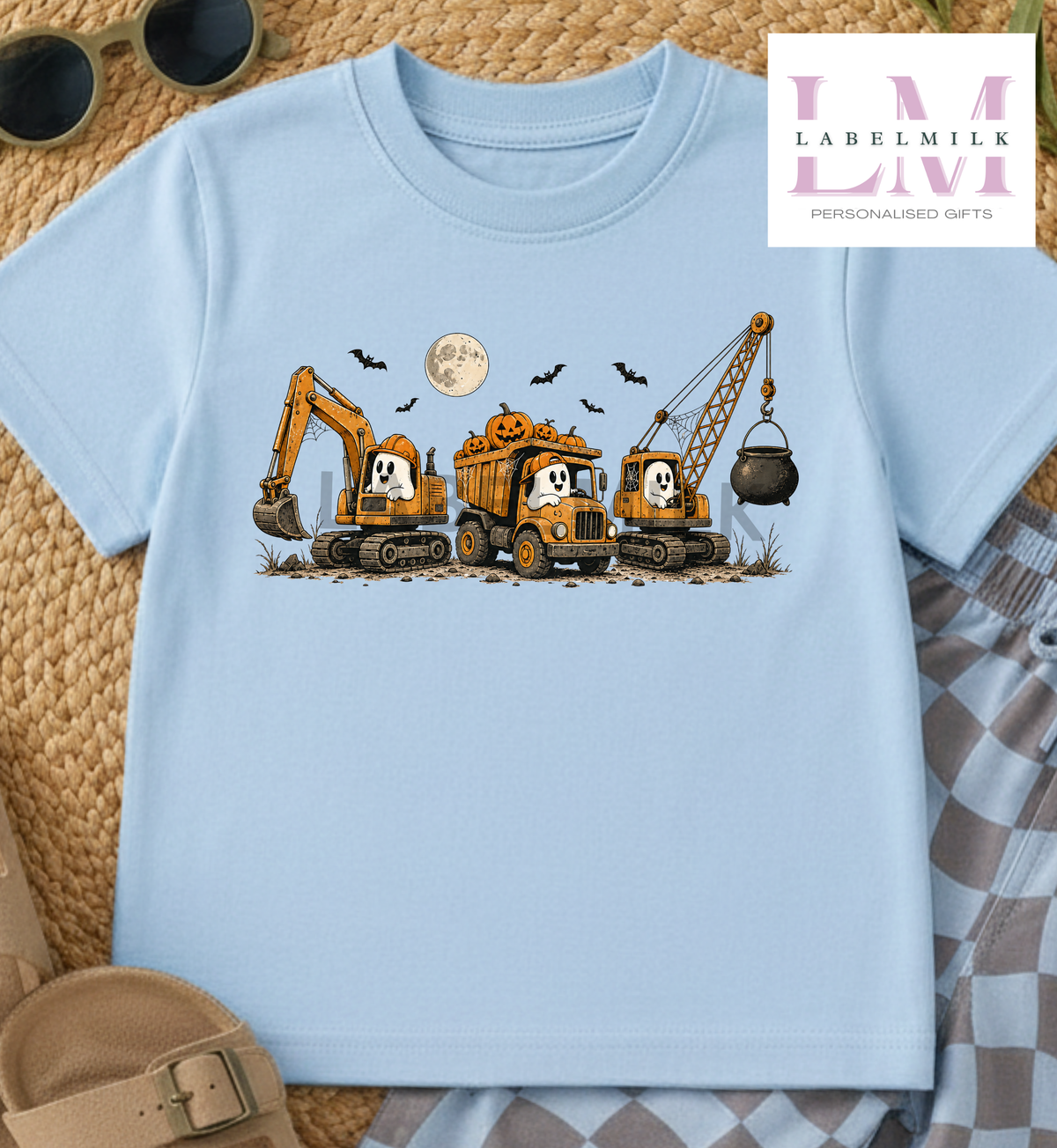 Halloween Diggers - Kids Diggers & Ghosts T-Shirt