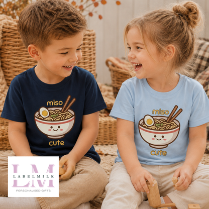 Miso Cute T-Shirt - Childrens Funny Food Top