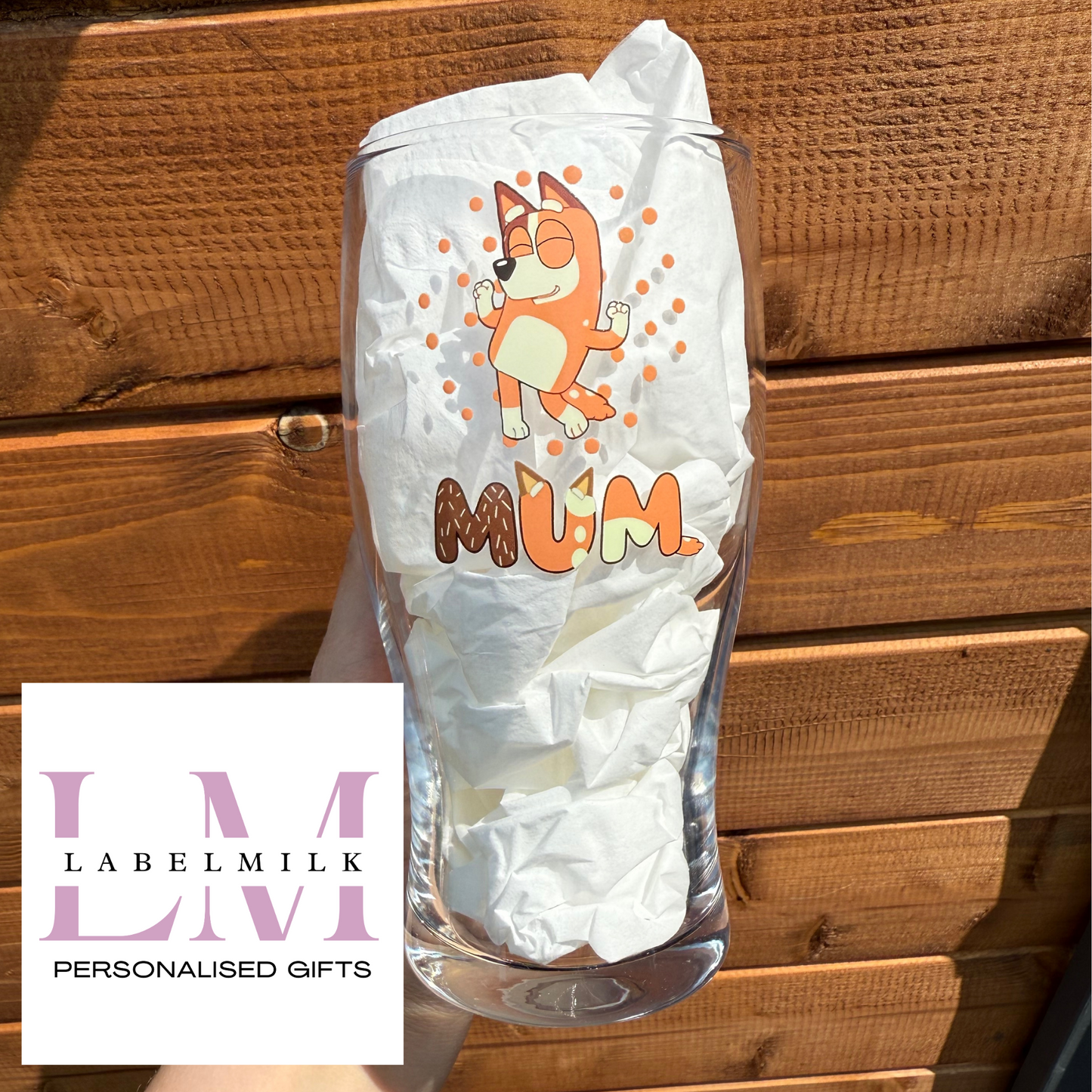 Blue Dog - Mum & Dad Pint Glass