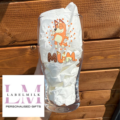 Blue Dog - Mum & Dad Pint Glass
