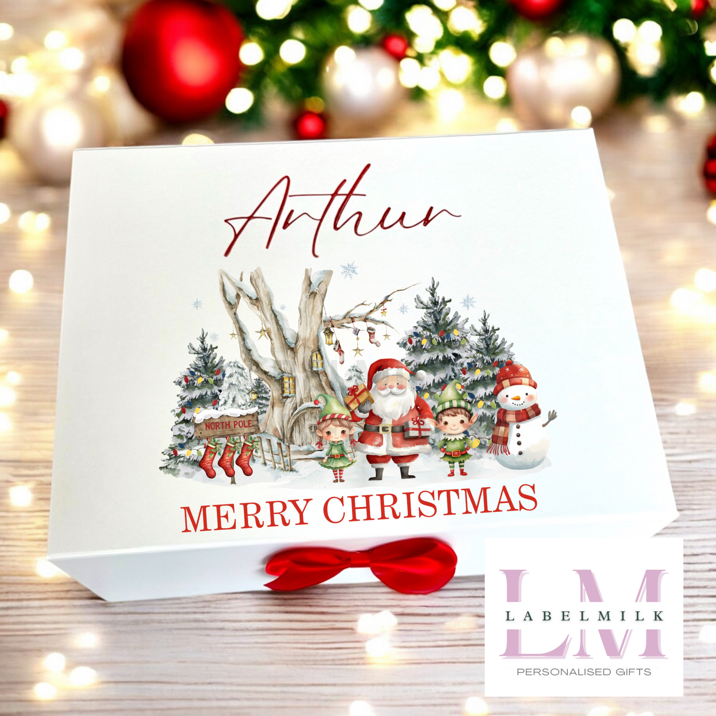 Personalised Christmas Eve Box - Santa Letter - Nice List Certificate - Christmas Medal