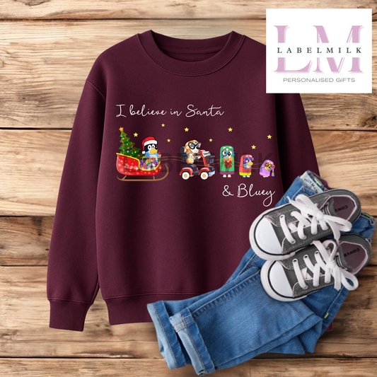 Kids Bluey Christmas Jumper