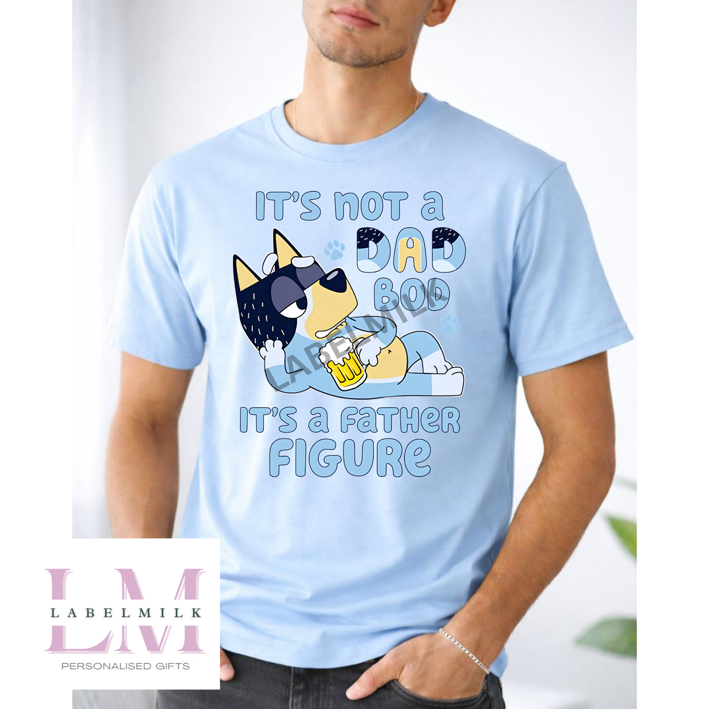 Adults Father Figure T-Shirt (Bluey)