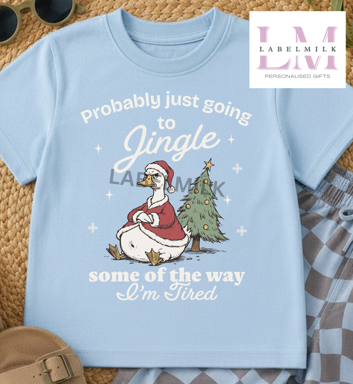 Jingle Some Of The Way - Children’s Funny Christmas T-Shirt