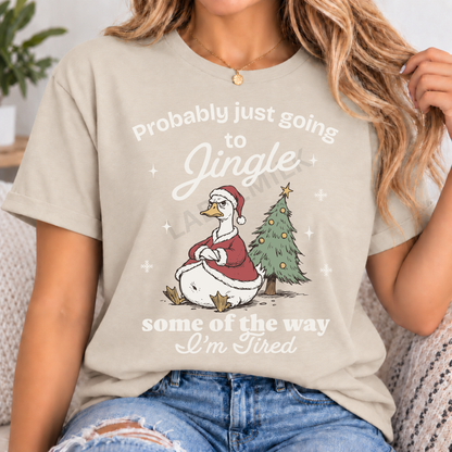Jingle Some Of The Way - Adults Christmas T-Shirt
