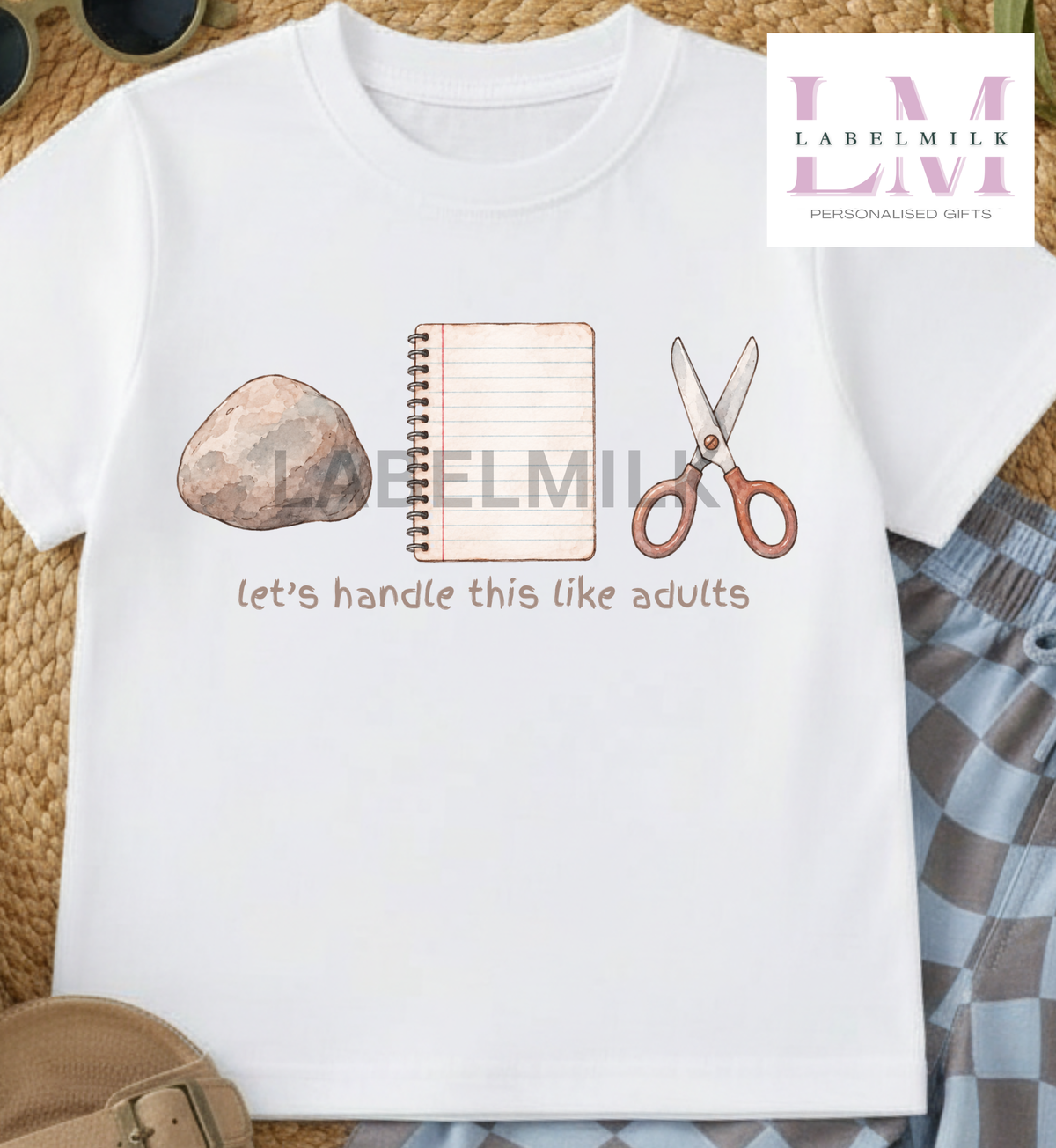 Let's Handle This Like Adults T-Shirt- Kids Funny Retro Game Top