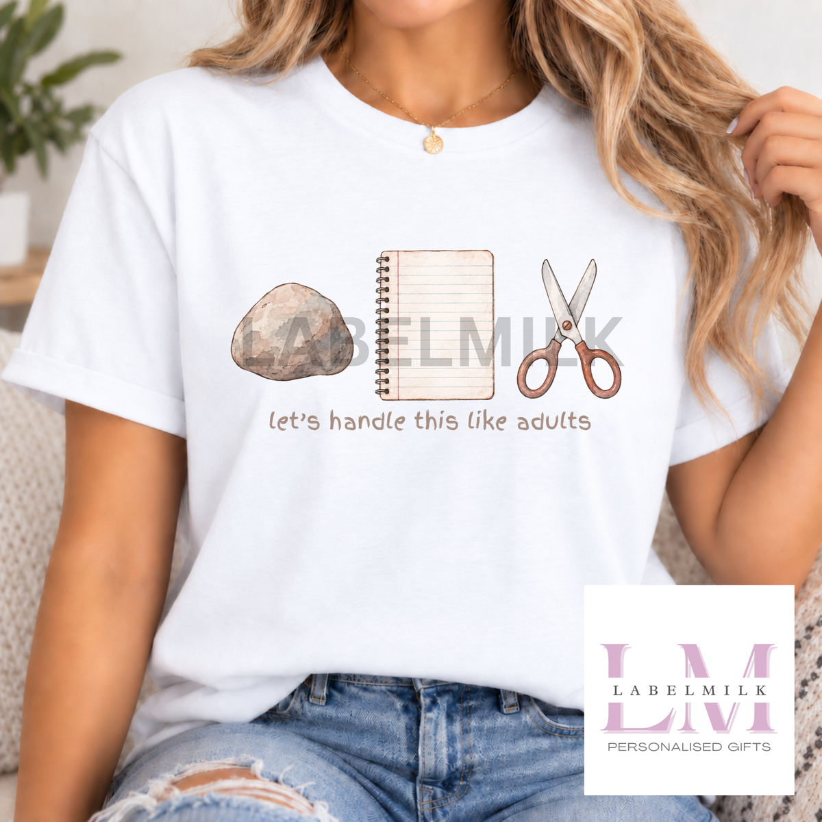 Rock, Paper, Scissors T-Shirt - Adults Funny T-Shirt