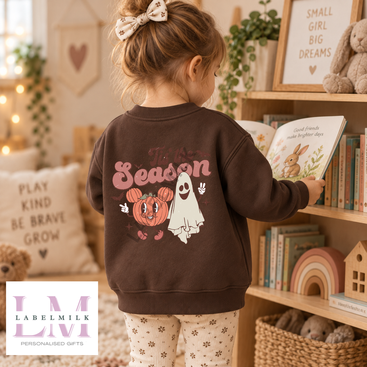 Retro Spooky Season Sweatshirt - Kids Retro Halloween Jumper