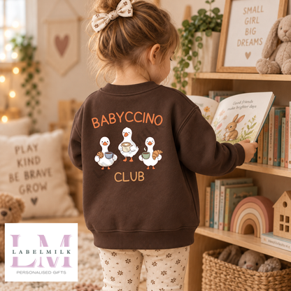 Babyccino Club Sweatshirt - Kids Coffee Jumper