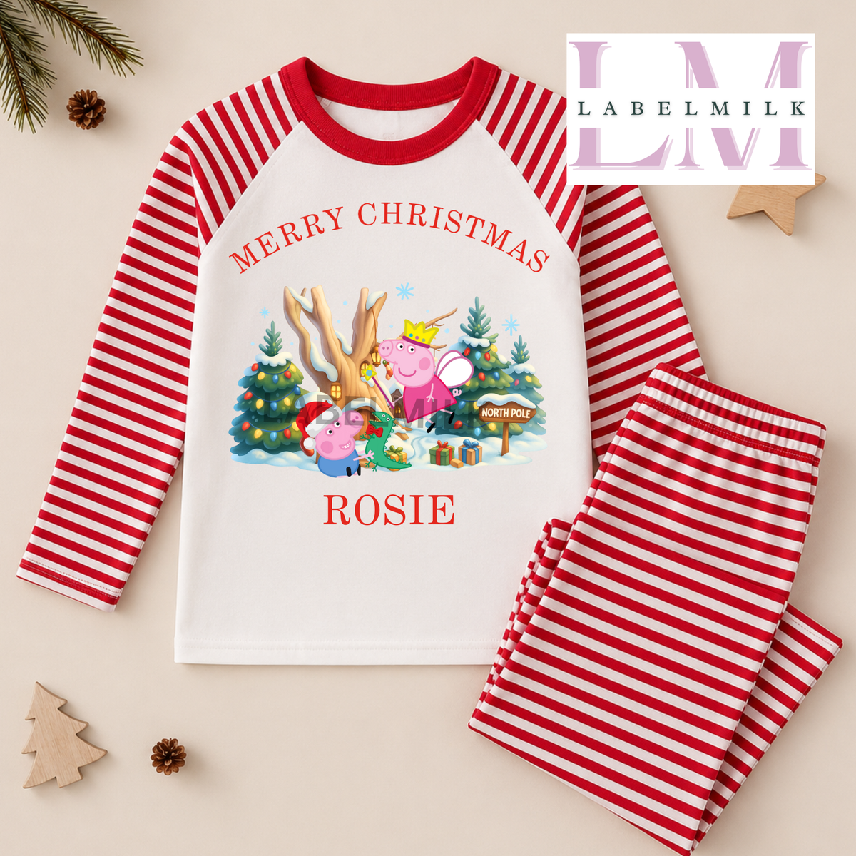 Personalised Christmas Pyjamas - Kids Christmas Pyjamas