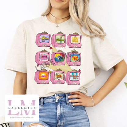 Retro TV shows T-Shirt - Lizzie - Raven - Camp Rock - Cheetah Girls