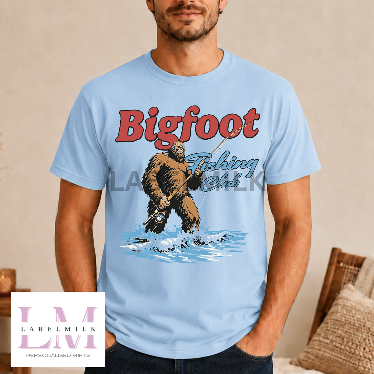 Bigfoot Fishing Club T-Shirt - Men’s Funny Fishing Top