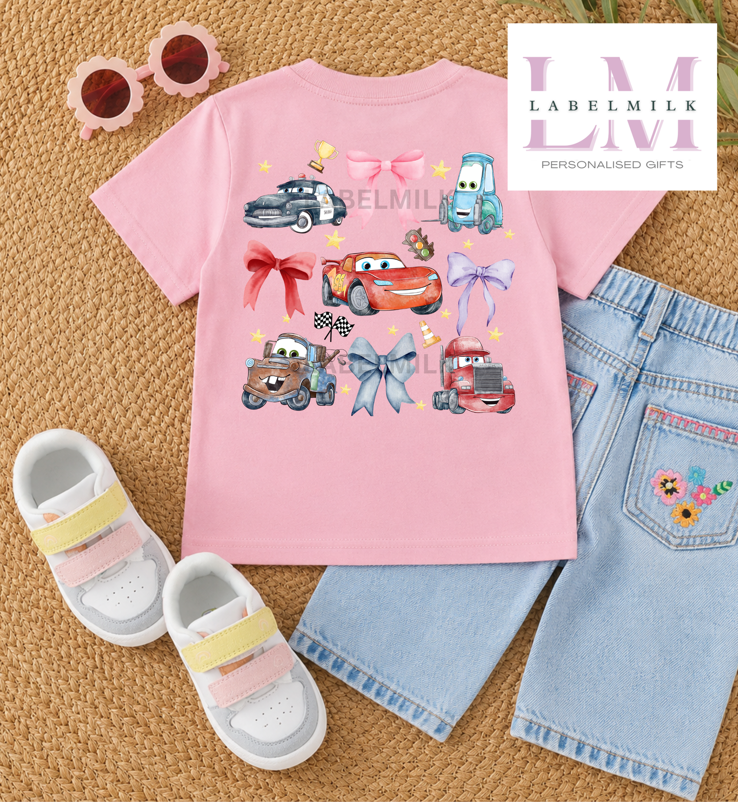 McQueen Bows T-Shirt Kids - Cars