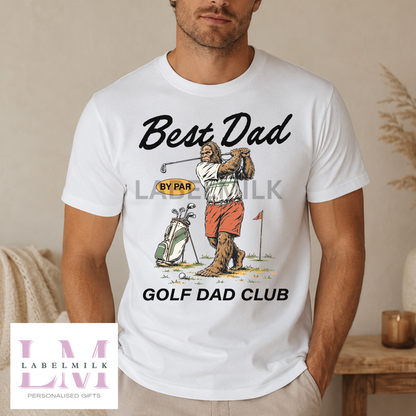 Best Dad By Par T-Shirt - Men’s Golfing Top - Dad Gift