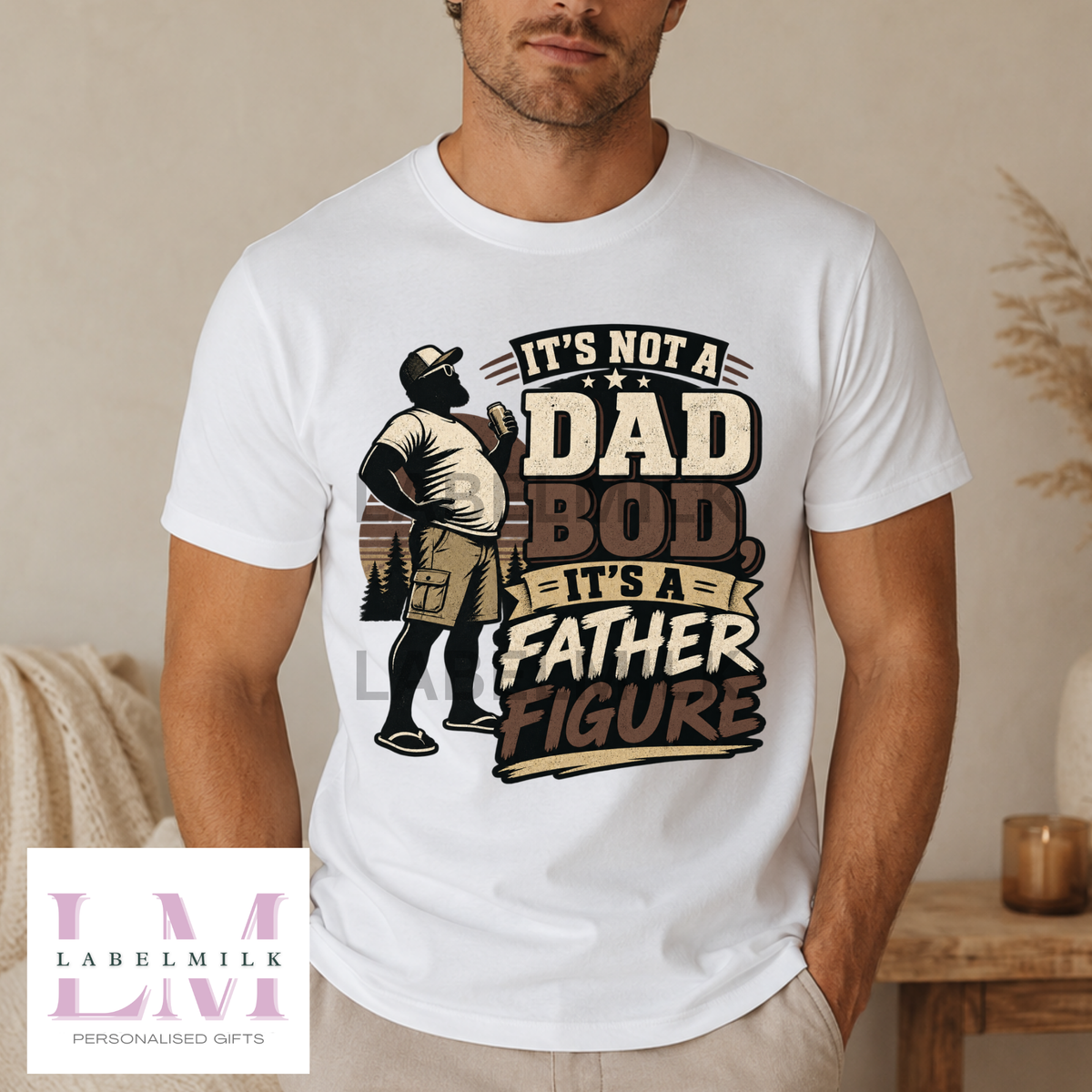 Father Figure Dad Bod T-Shirt - Funny Dad Gift