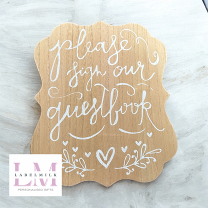 Guestbook Sign Decor