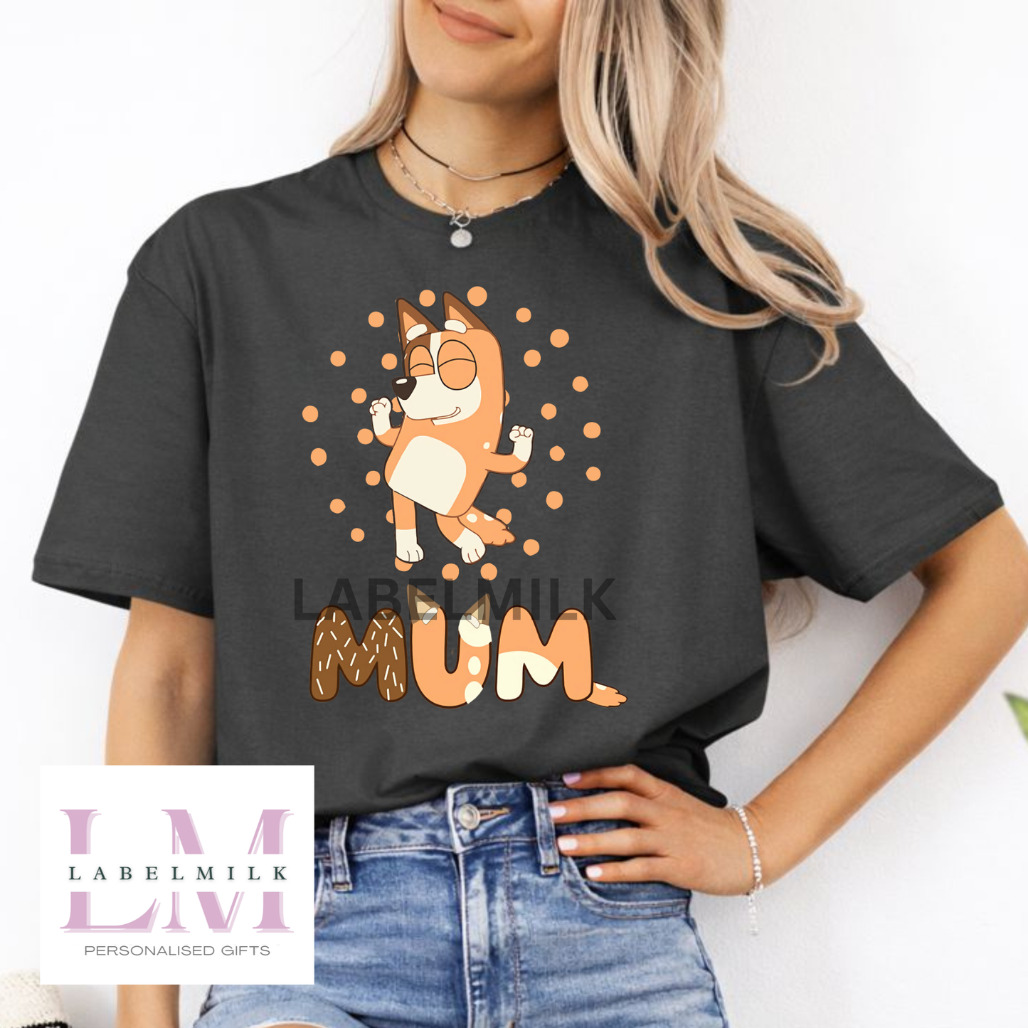 Adults Bluey Mum T-Shirt