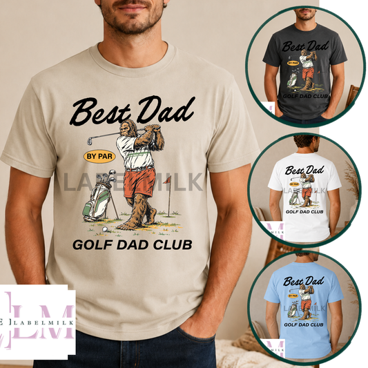 Best Dad By Par T-Shirt - Men’s Golfing Top - Dad Gift