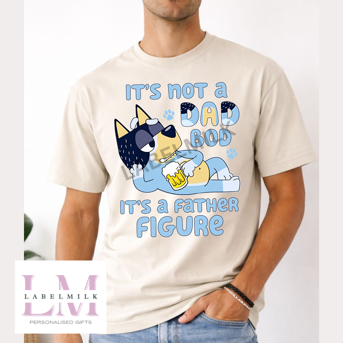 Adults Father Figure T-Shirt (Bluey)