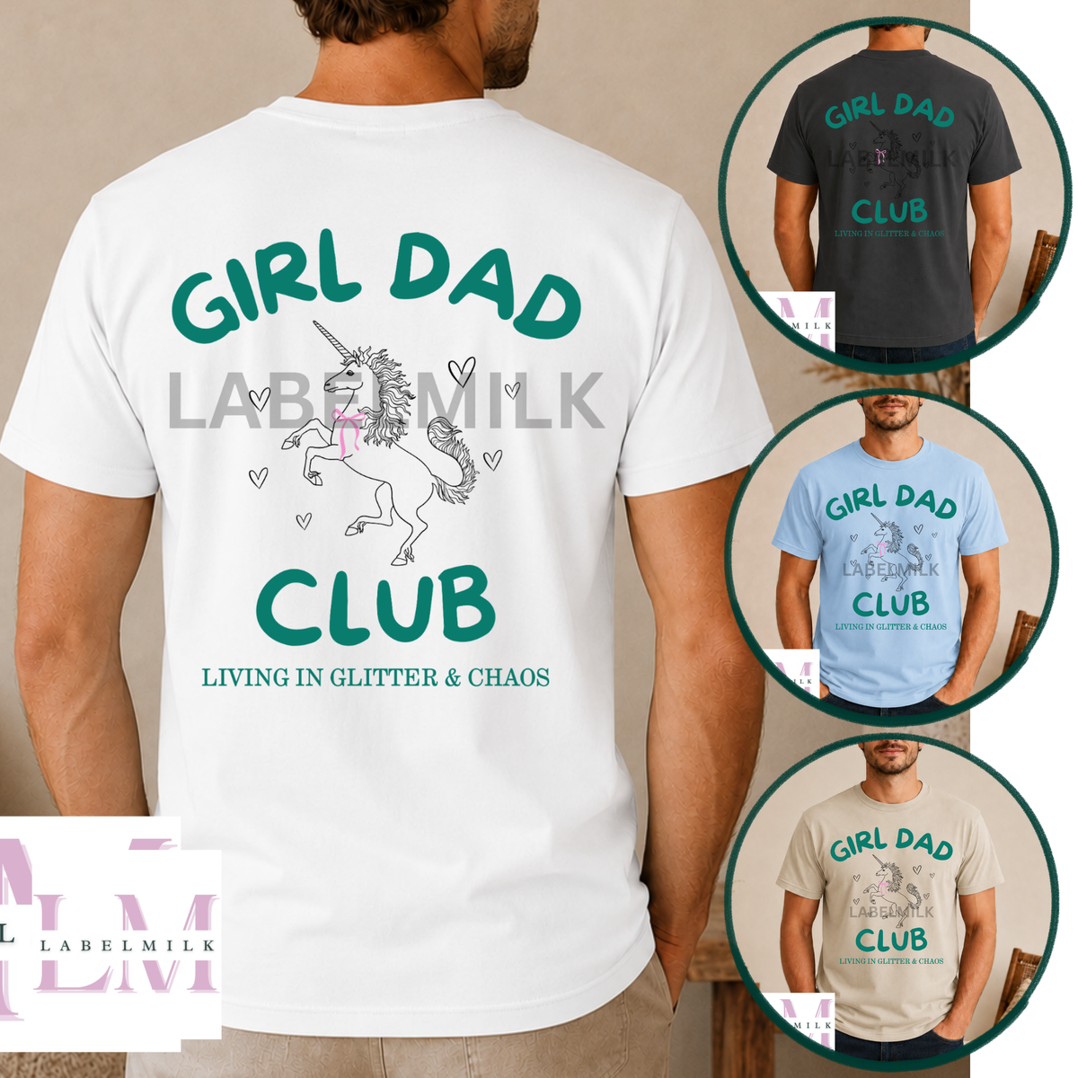 Girl Dad Club - Men’s Funny Dad T-Shirt