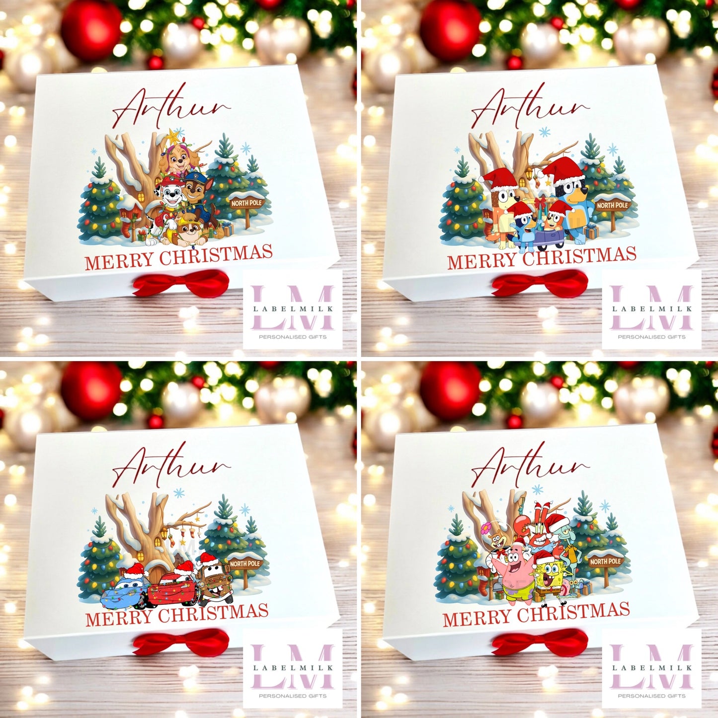 Personalised Christmas Eve Box - Santa Letter - Nice List Certificate - Christmas Medal - Paw Patrol