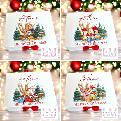 Personalised Christmas Eve Box - Santa Letter - Nice List Certificate - Christmas Medal - Paw Patrol