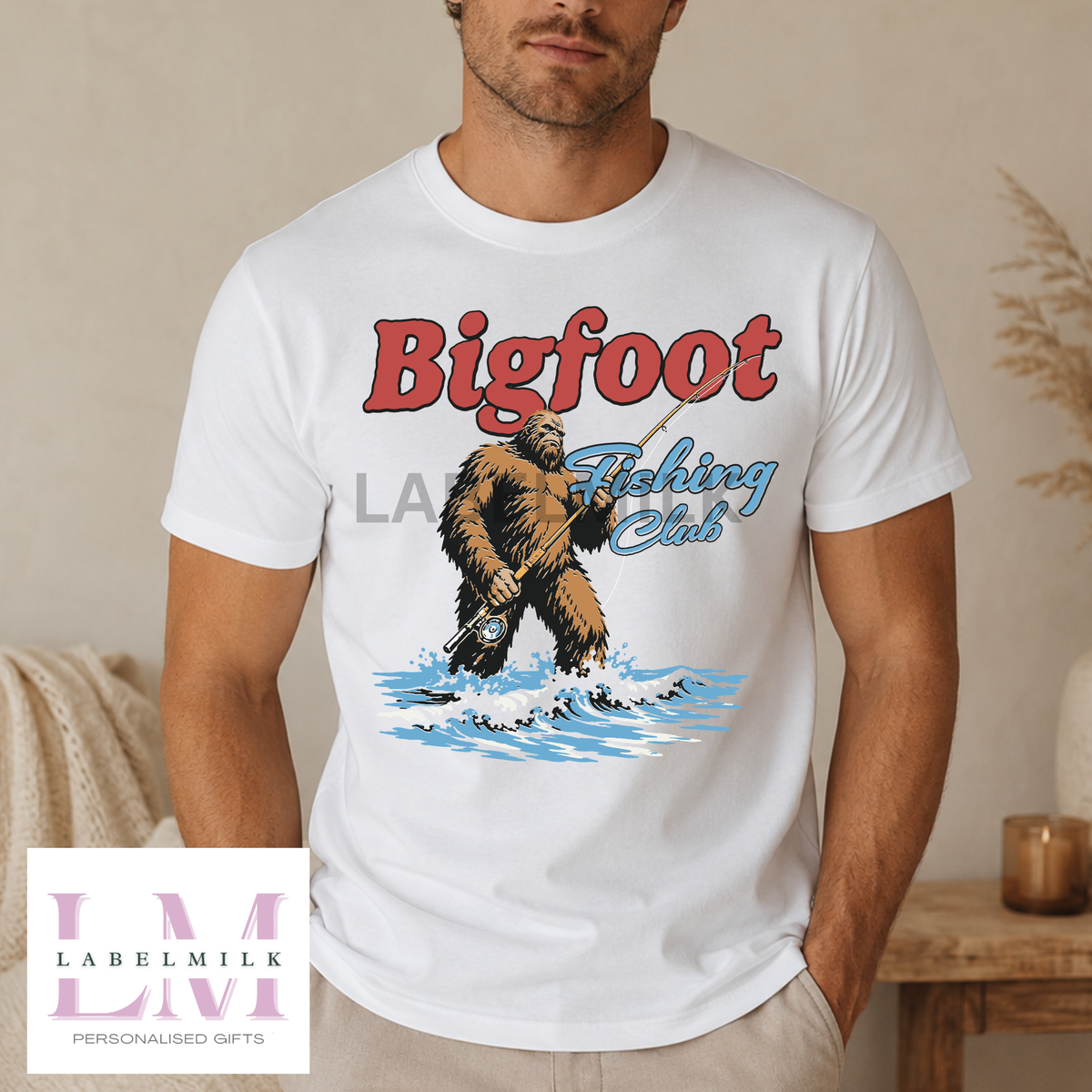 Bigfoot Fishing Club T-Shirt - Men’s Funny Fishing Top