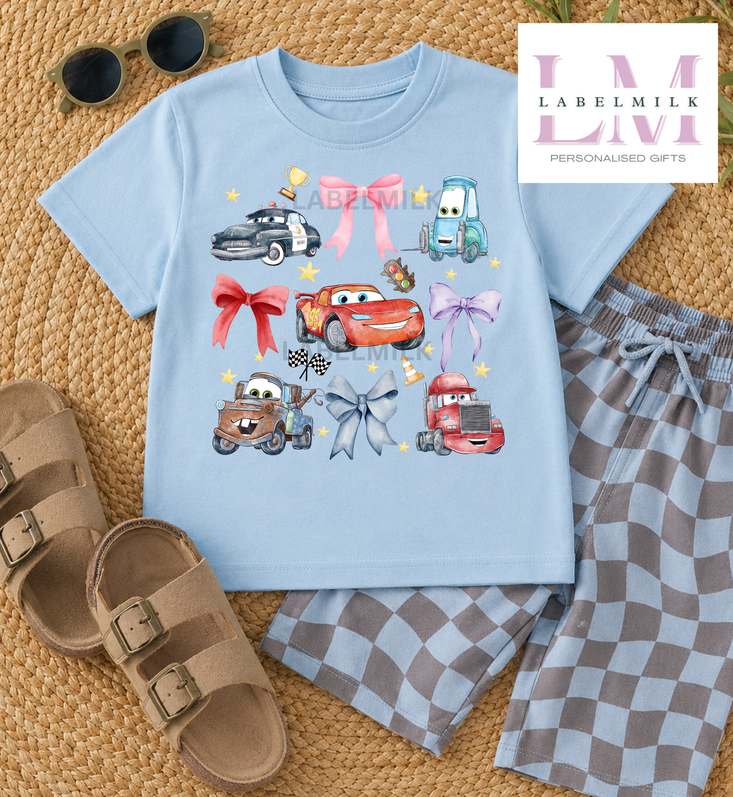 McQueen Bows T-Shirt Kids - Cars