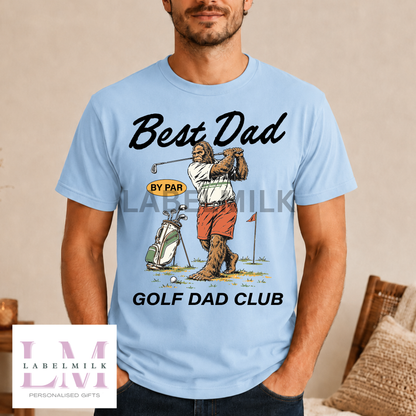 Best Dad By Par T-Shirt - Men’s Golfing Top - Dad Gift