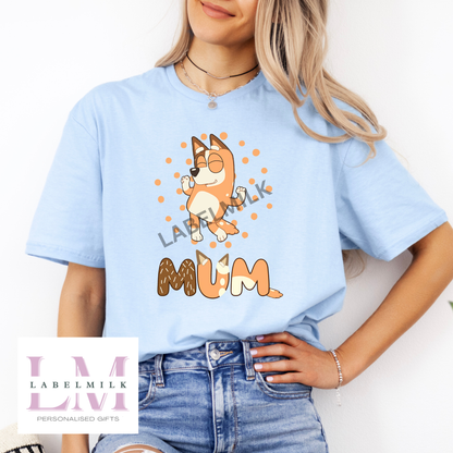 Adults Bluey Mum T-Shirt