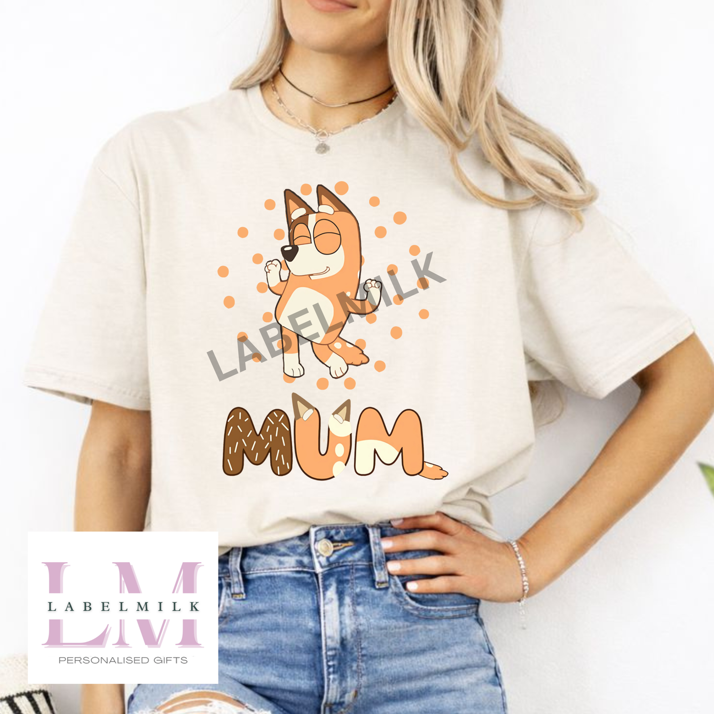 Adults Bluey Mum T-Shirt