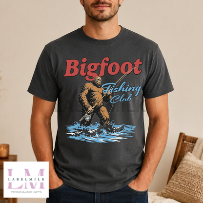 Bigfoot Fishing Club T-Shirt - Men’s Funny Fishing Top