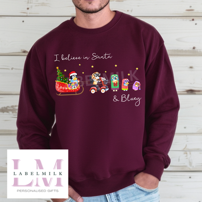 Adult Bluey Christmas Jumper - Mum & Dad