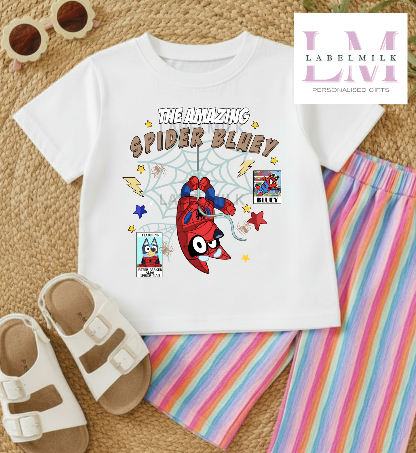 Spiderman X Bluey T-Shirt