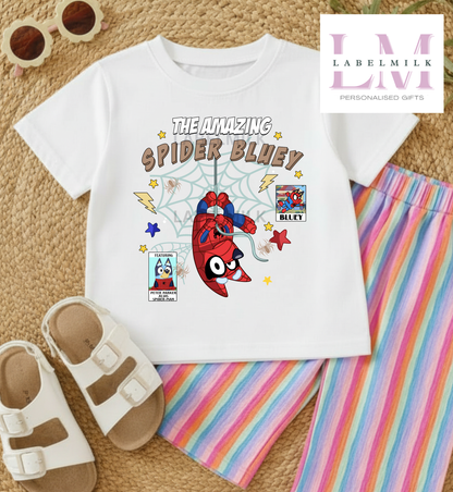 Spiderman X Bluey T-Shirt