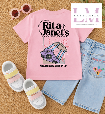 Rita & Janet’s Driving School T-Shirt (Bluey Grannies)