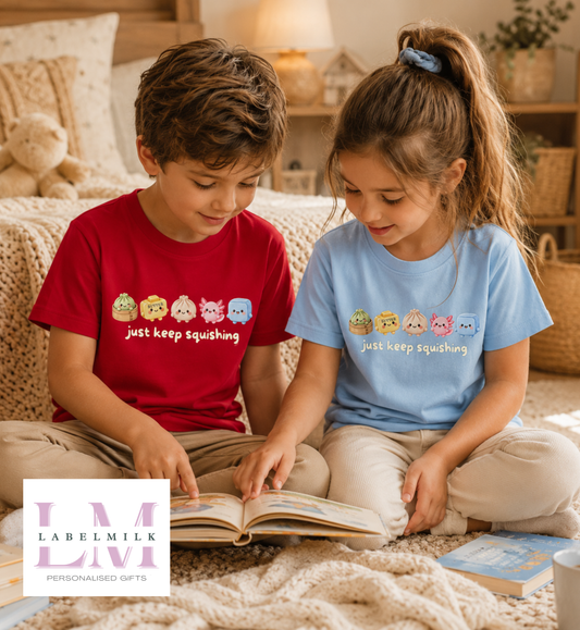 Just Keep Squishing T-Shirt - Cute Kids Squishy Tee