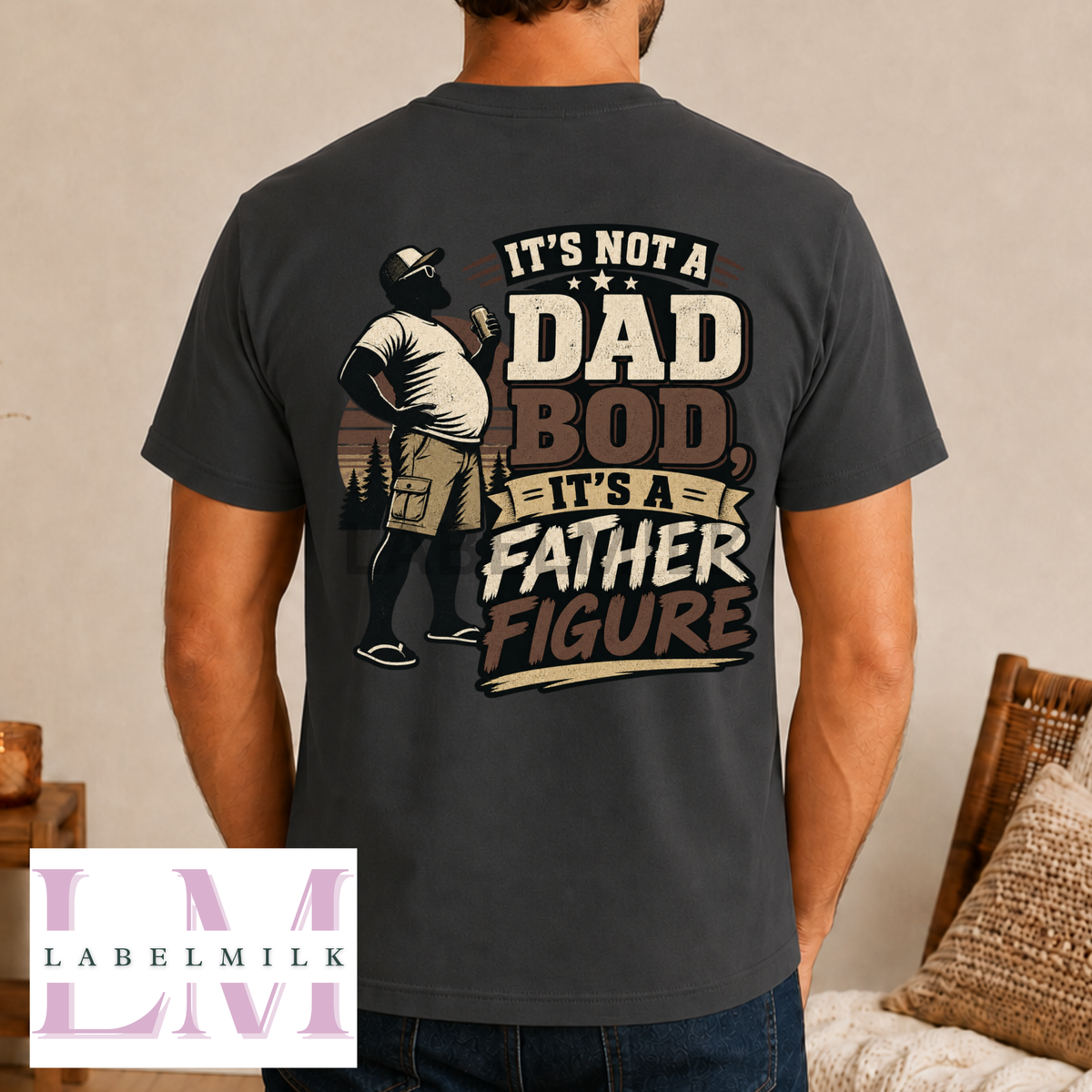 Father Figure Dad Bod T-Shirt - Funny Dad Gift