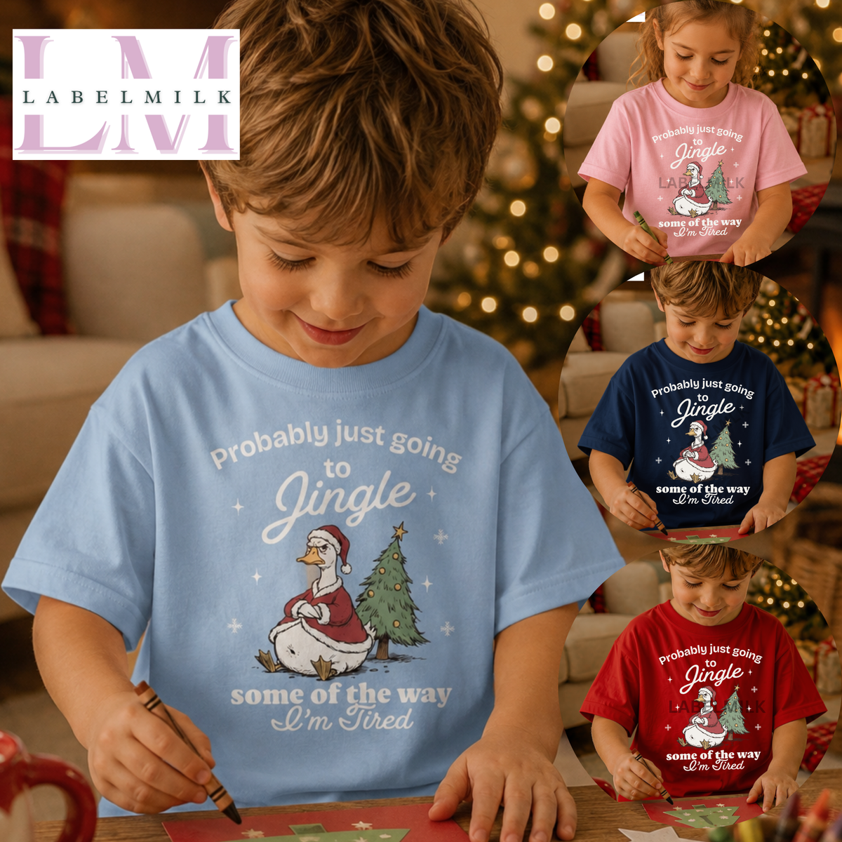 Jingle Some Of The Way - Children’s Funny Christmas T-Shirt
