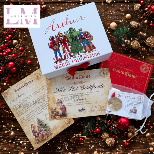 Personalised Superheroes Christmas Eve Box - ALL DESIGNS - Kids Christmas Gift