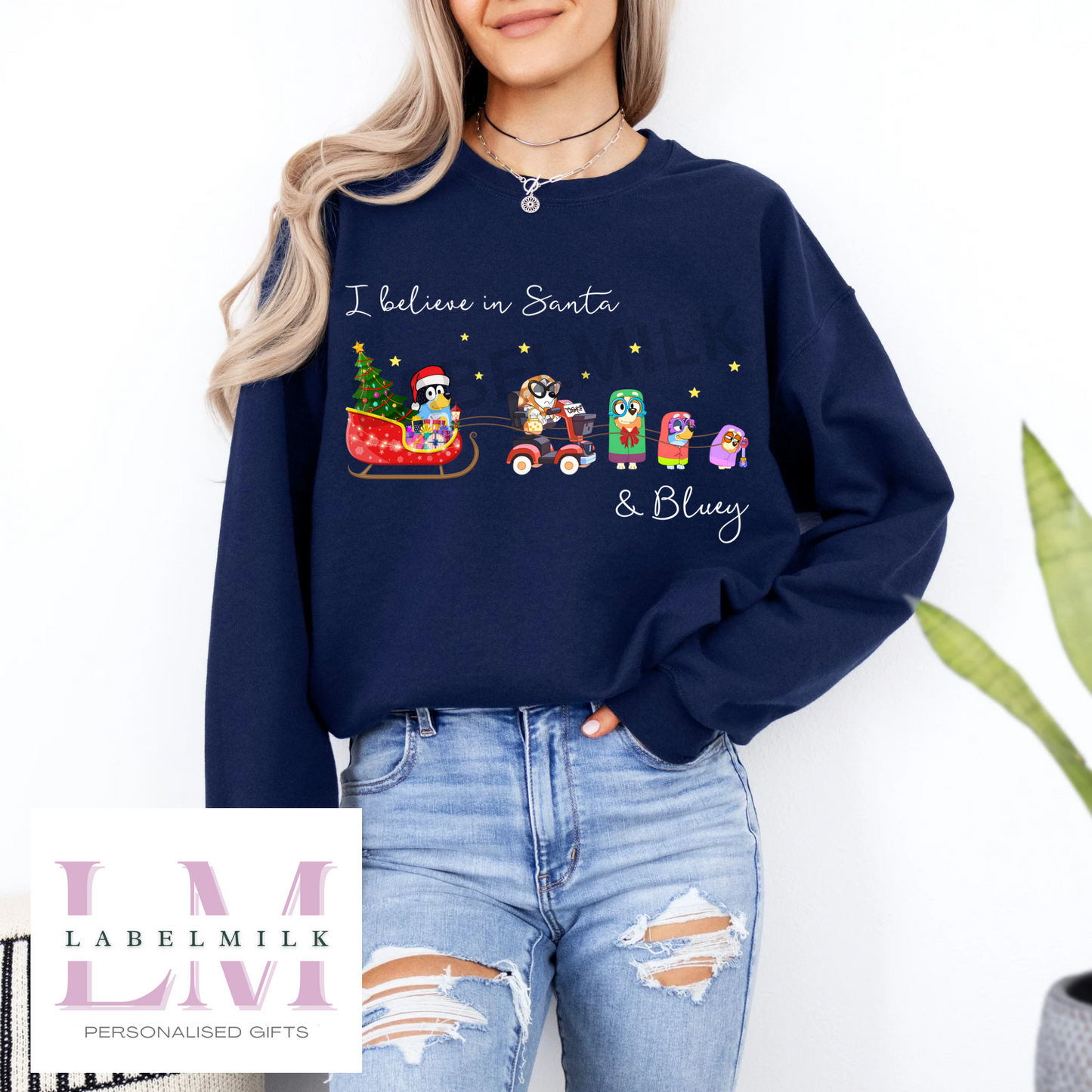 Adult Bluey Christmas Jumper - Mum & Dad
